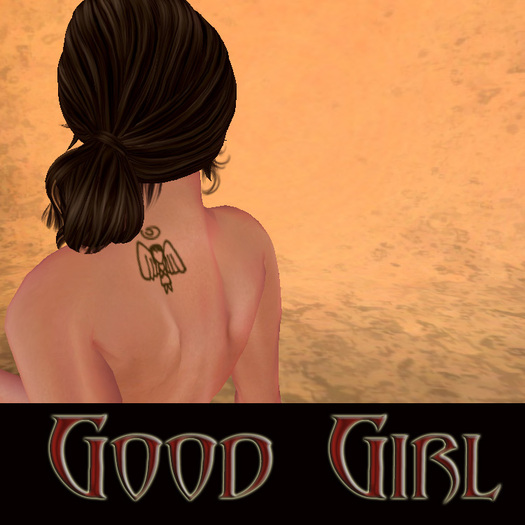 Good girl shoulder tattoo