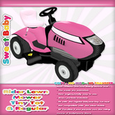 Sweet Baby - Rider Lawn Mower - Pink