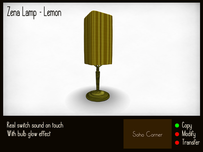 Zena Lamp - Lemon
