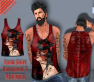 Heroes Art. Man Tank  DirtyLand 3 Bleed Sleavless Shirt Mesh Rigged