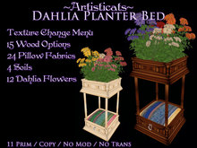~Artisticats~ Dahlia Planter Bed (Many Options!)
