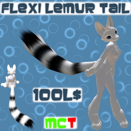 BWS Flexi Lemur Tail (B&W) (boxed)