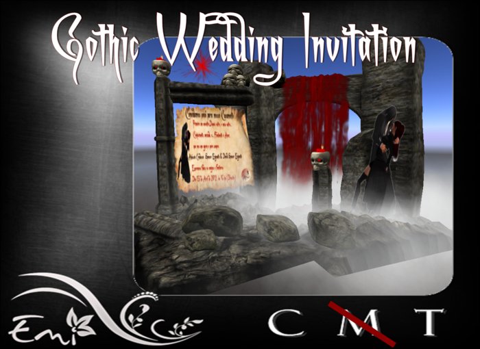 Invitation Wedding Gothic