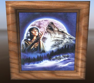 Second Life Marketplace - LIGHT WOOD FRAMED WOLF