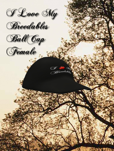 I Love My Breedables Baseball Cap female [boxed]