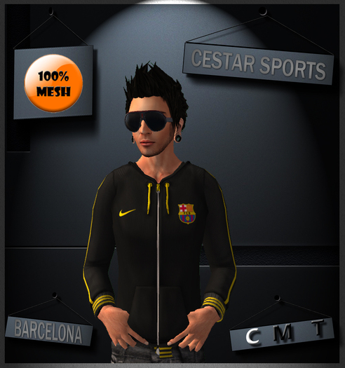 .::CESTAR - Hoody Barca::. Mesh