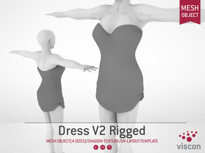 Viscon* Mesh Dress V2 Rigged