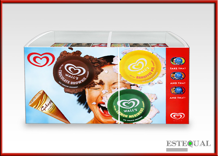 Ice Cream Freeze Unit - Ice Cream Fridge - Market Unit COPY/MODIFY EVLAND