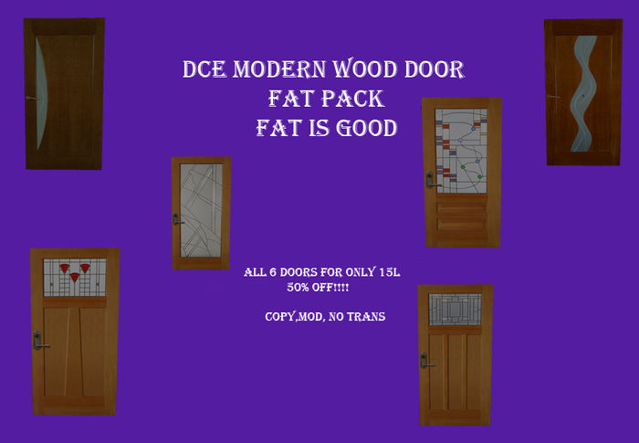 DCE  Modern Wood Door Fat Pack