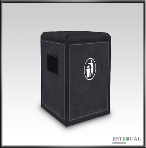 PUBLIC LITTER CONTAINER - BIN - RUBBISH BIN - DUSTBIN Copy/Modify