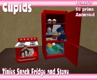 *CUPIDS* Tinies Snack Fridge and Stove