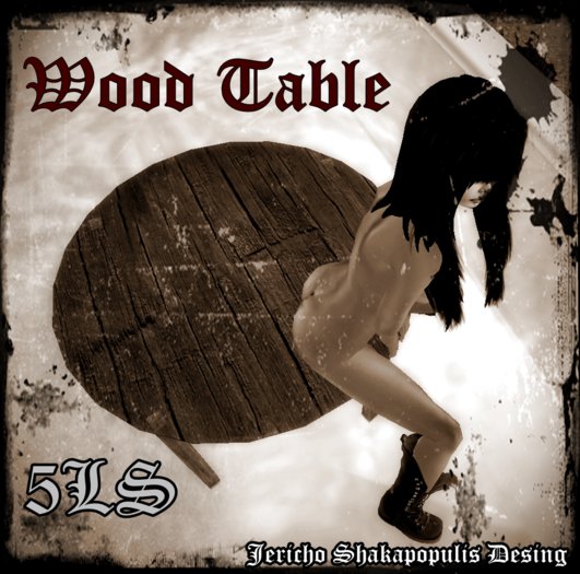 Wood Table by Jericho Shakapopulis