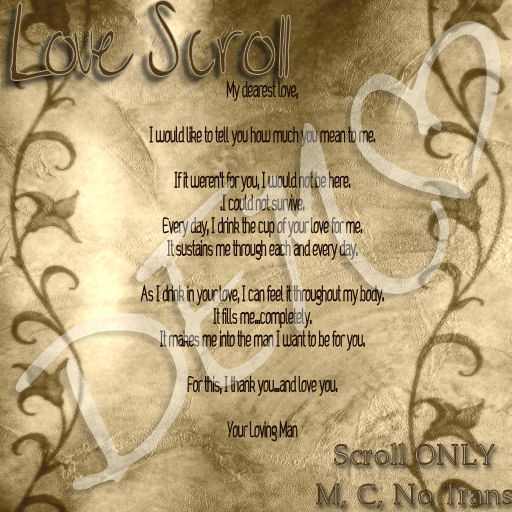 love scroll- #2 ( from him)*