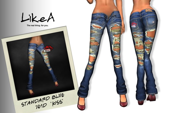 ::LikeA:: DENIM Std BLUE 301D"KISS"