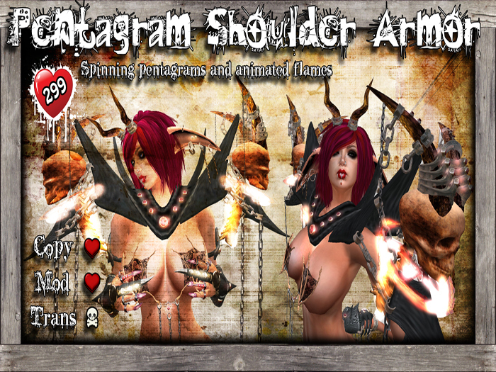 Pentagram Shoulder Armor