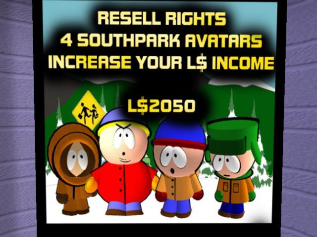 4 Southpark Avatars Resell Box