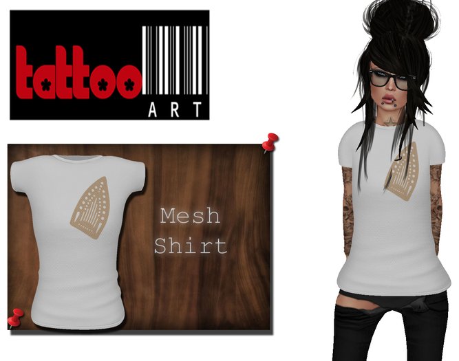 TattooArt Rigged Mesh Shirt  Iron