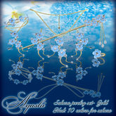 [^.^Ayashi^.^] Sakura gold jewelry set - fatpack