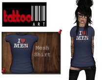 TattooArt Rigged Mesh Shirt  Love