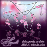 [^.^Ayashi^.^] Sakura jewelry set Silver - Fatpack