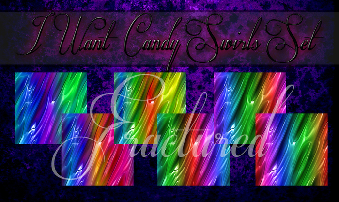 Fractured I Want Candy Swirls Texture Set