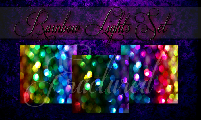 Fractured Rainbow Lights Texture Set