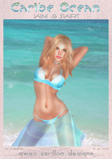 GCD - Caribe Ocean Kini & Mesh Skirt