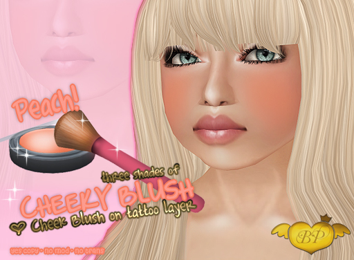 :*BABY*: Cheeky BLUSH { Peach } tattoo layer