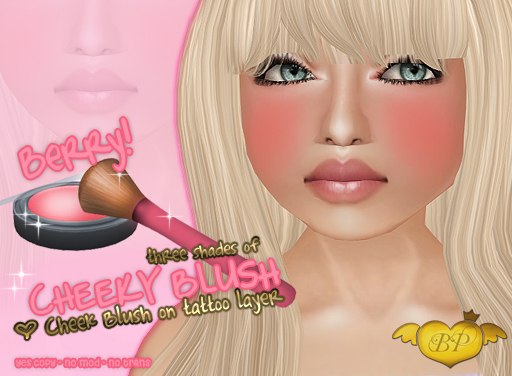 DEMO :*BABY*: Cheeky BLUSH { Berry } tattoo layer
