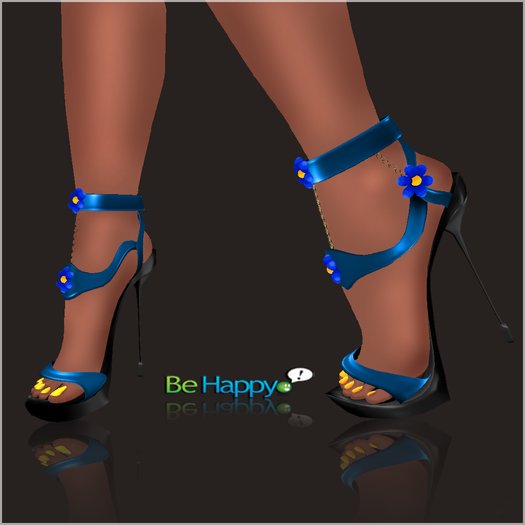 !BH~ Sandal Blue-Flower