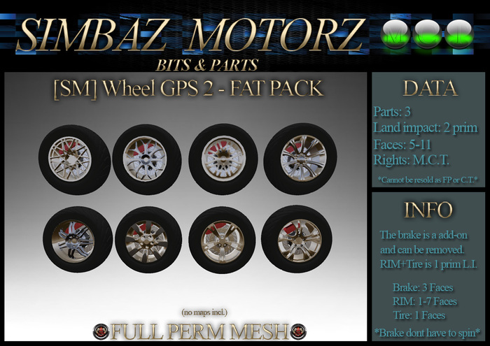 [SM] Wheel FAT PACK GPS2-2p-FP
