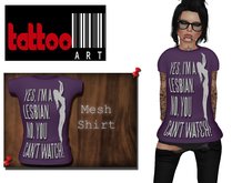 TattooArt Rigged Mesh Shirt  You Cant