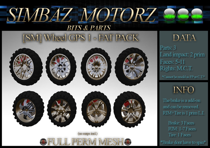 [SM] Wheel FAT PACK GPS1-2p-FP