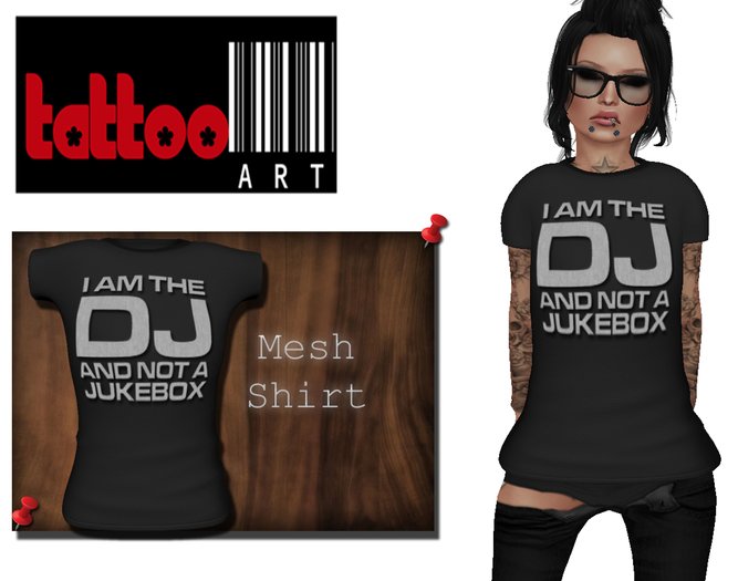 TattooArt Rigged Mesh Shirt  DJ