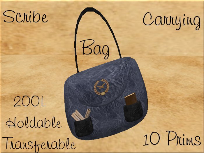 Scribe Bag-Blue Leather