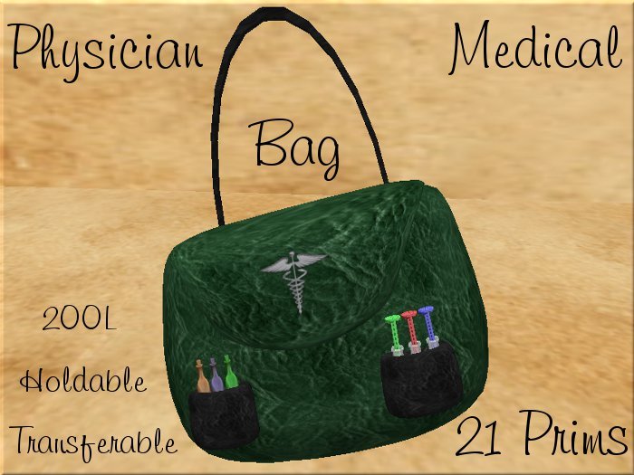 Medical Bag-Green Leather