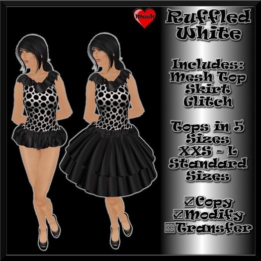 Ruffled White