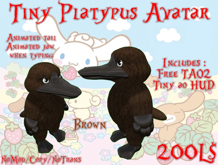 Tiny Brown Platypus