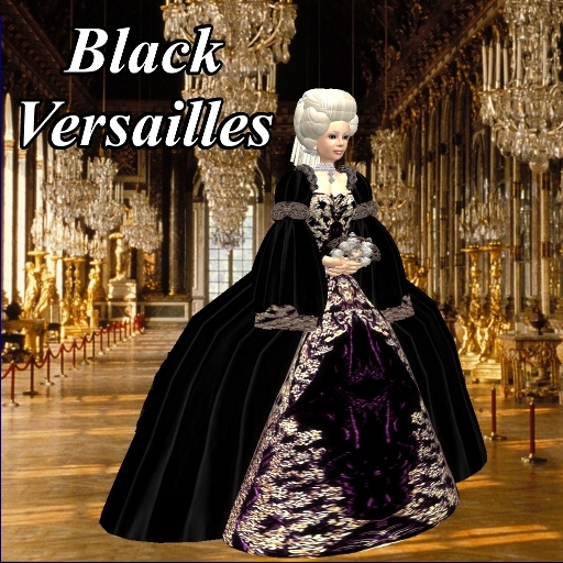 HoA Black Versailles Rococo Gown