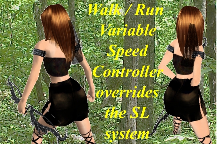 Walk and run variable speed controller