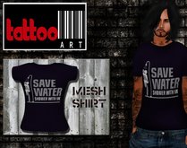 TattooArt Rigged Mesh Shirt Men  Water