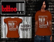 TattooArt Rigged Mesh Shirt Men Problem