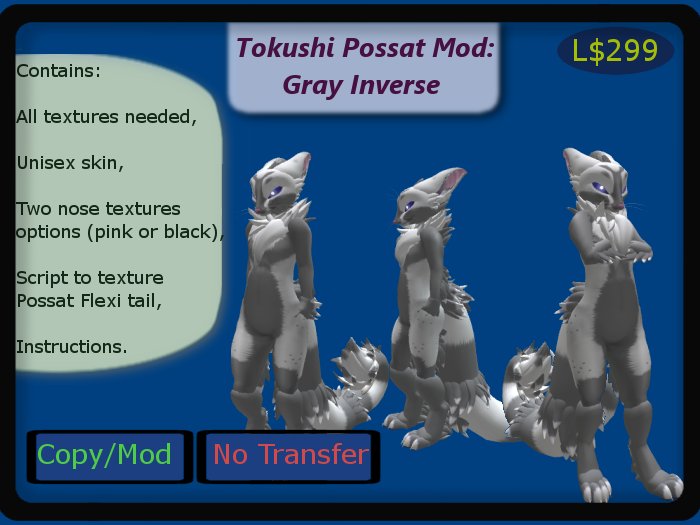 Gray and White Possat, mod (boxed)