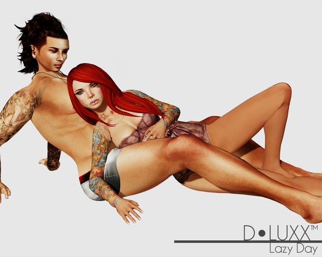 D.Luxx Poses - Lazy Day - Couples Cuddle Pose