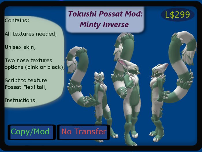 Minty and White Possat, mod (boxed)