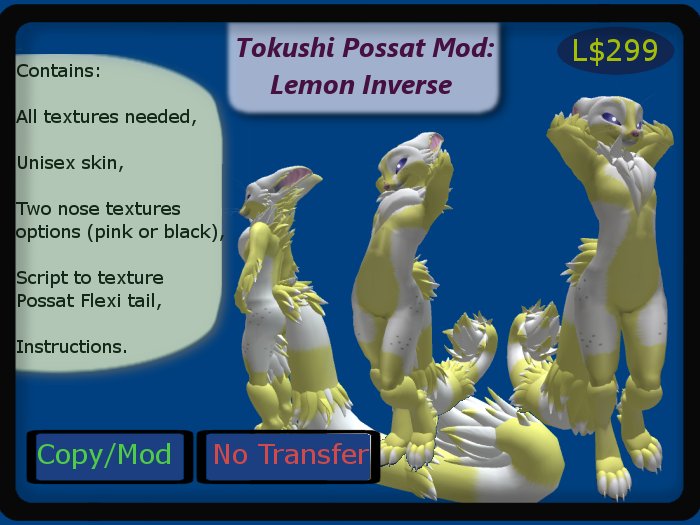 Lemon and White Possat, mod (boxed)