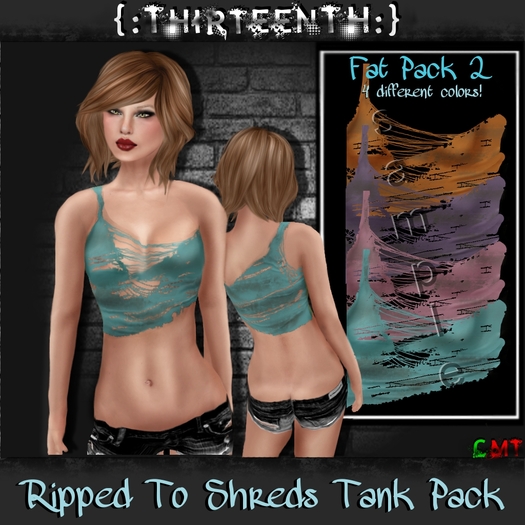 {:ThirteenTH:}  Ripped To Shreds Top - FatPack 2 