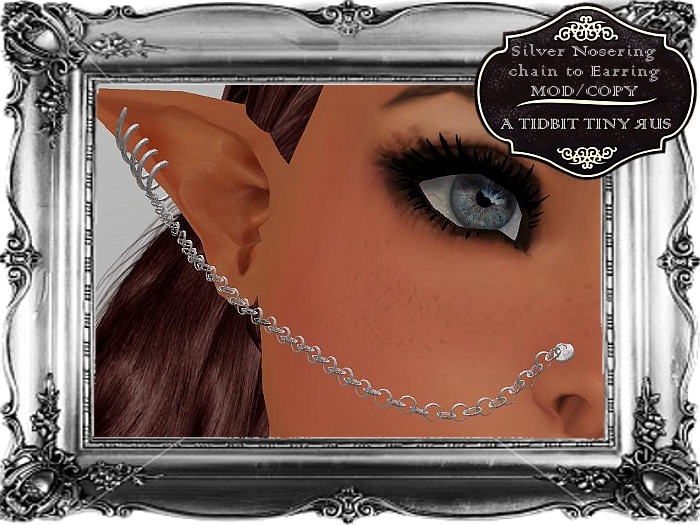 Petite Nosering Chain~Silver