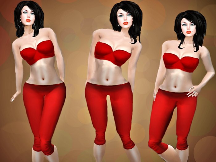 *.::Damn&Sweet::.* Capri Teens Top Red