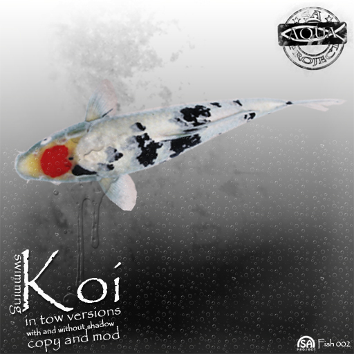 SA AQUA SWIMMING KOI FISH  #002
